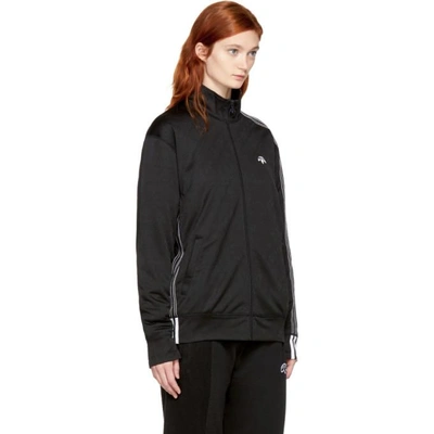 Shop Adidas Originals By Alexander Wang Black Aw Jacquard Track Jacket