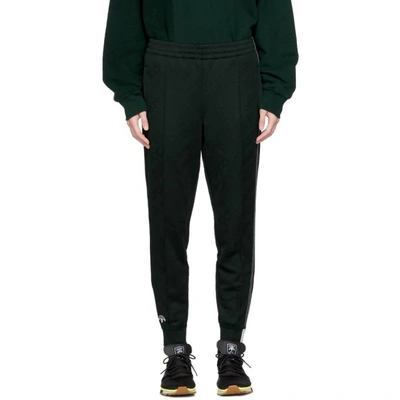Shop Adidas Originals By Alexander Wang Green Aw Jacquard Track Pants