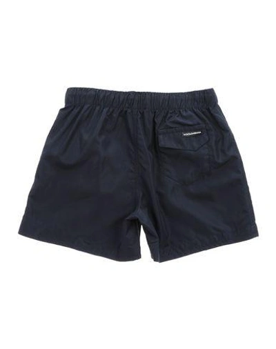 Shop Dolce & Gabbana Swim Shorts In Dark Blue