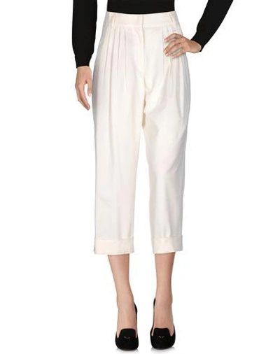 Shop Brunello Cucinelli Casual Pants In Ivory