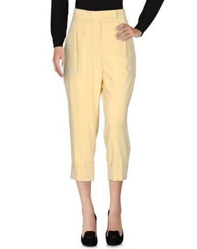Shop Brunello Cucinelli Casual Pants In Light Yellow