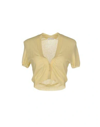 Shop Brunello Cucinelli Shrug In Light Yellow