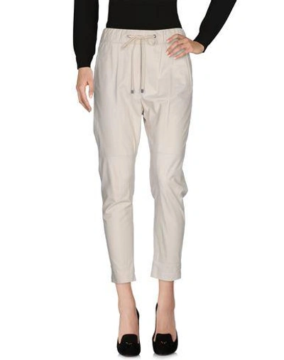 Shop Brunello Cucinelli Casual Pants In Ivory