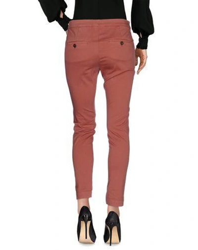 Shop Brunello Cucinelli Casual Pants In Brick Red