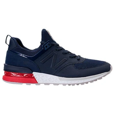 Shop New Balance Men's 574 Sport Synthetic Casual Shoes, Blue