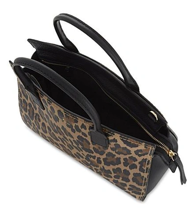 Shop Kate Spade Dunne Leather Cross-body Bag In Leopard