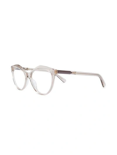 Shop Mcm Transparent Cat Eye Glasses - Neutrals