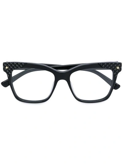 Shop Mcm Square Glasses In Black