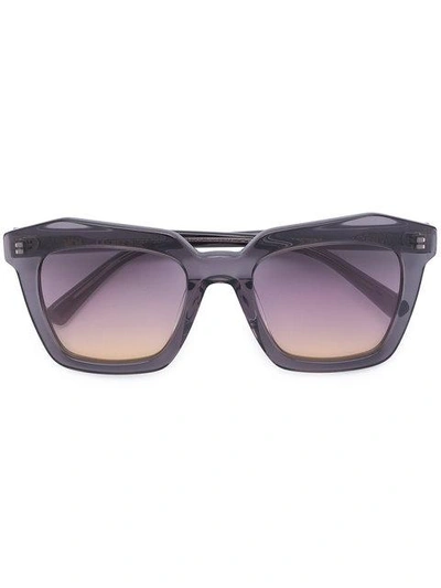 Shop Mcm Oversized Sunglasses In Grey