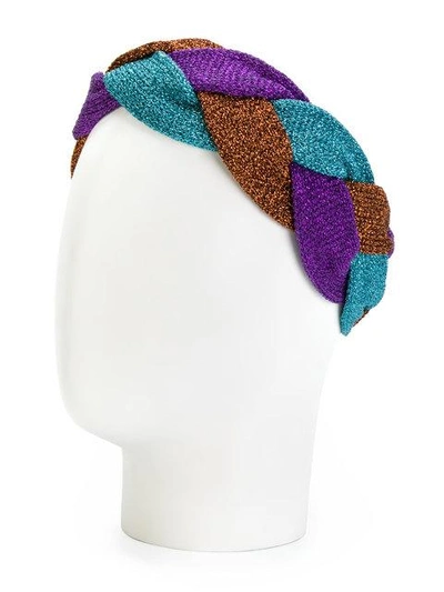 Shop Gucci Metallic Knit Headband