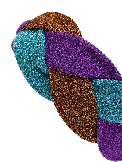 Shop Gucci Metallic Knit Headband