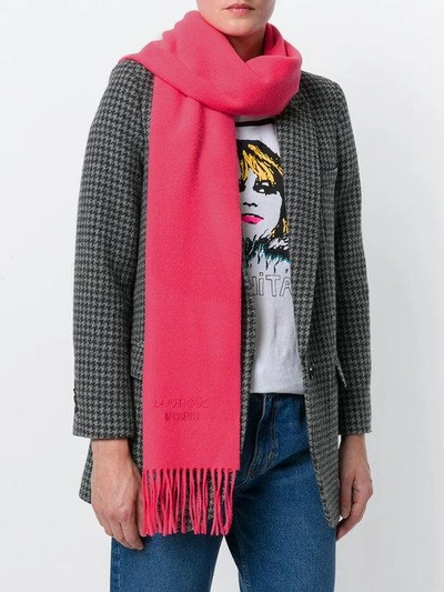 Shop Moschino Fringed Scarf