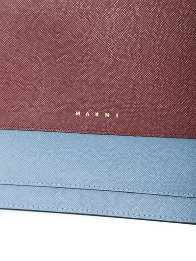 Shop Marni Colour Blocked Wrist Wallet