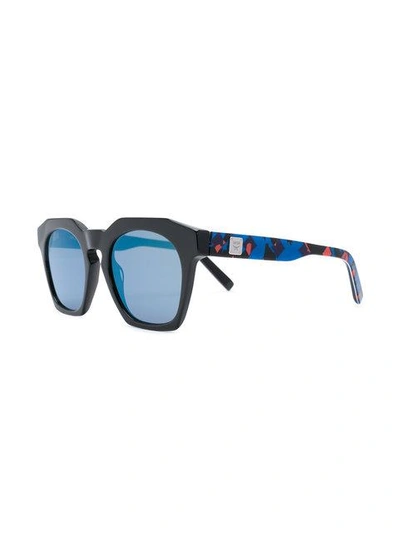 Shop Mcm Square Sunglasses In Black
