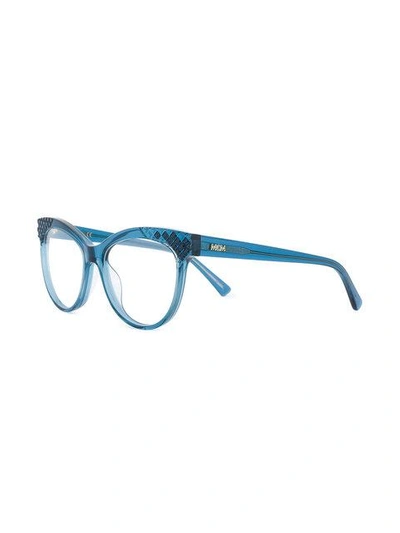Shop Mcm Embellished Cat Eye Glasses - Blue