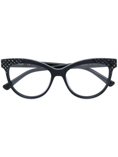 Shop Mcm Cat Eye Glasses In Black