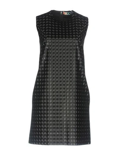 Shop Msgm Short Dress In Black