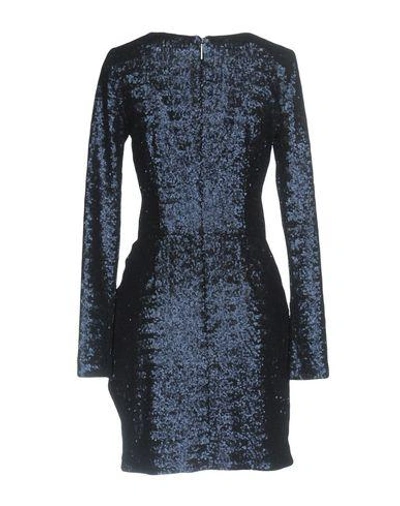 Shop Msgm Evening Dress In Dark Blue