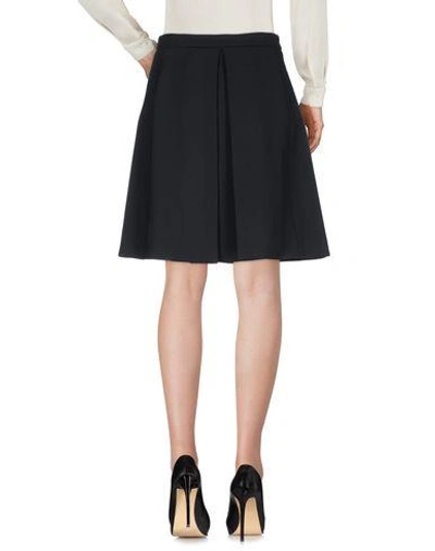 Shop Miu Miu Knee Length Skirts In Black