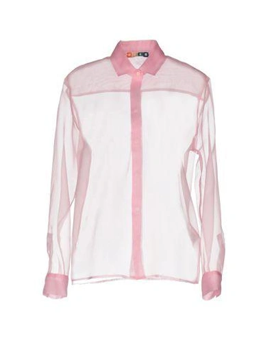 Shop Msgm Shirts In Pink