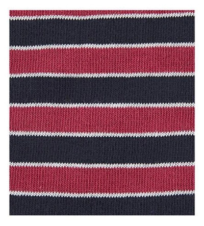 Shop Ted Baker Striped Organic Cotton-blend Socks In Navy