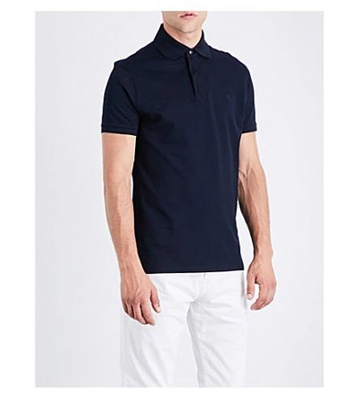 Shop Ralph Lauren Regular-fit Cotton-piqué Polo Shirt In Classic Chairman Navy