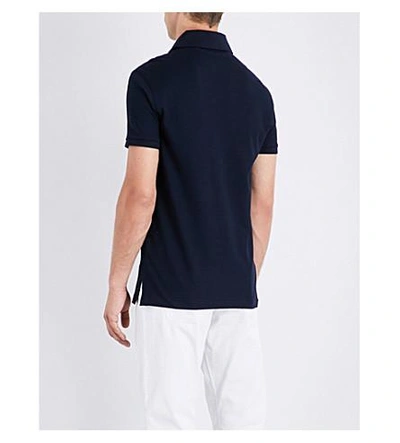 Shop Ralph Lauren Regular-fit Cotton-piqué Polo Shirt In Classic Chairman Navy