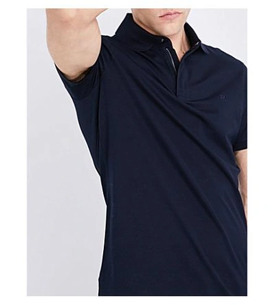 Shop Ralph Lauren Regular-fit Cotton-piqué Polo Shirt In Classic Chairman Navy