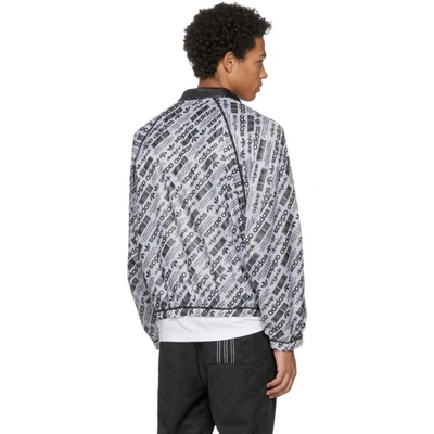 Shop Adidas Originals By Alexander Wang Reversible White And Black Aw Windbreaker Jacket In White/black