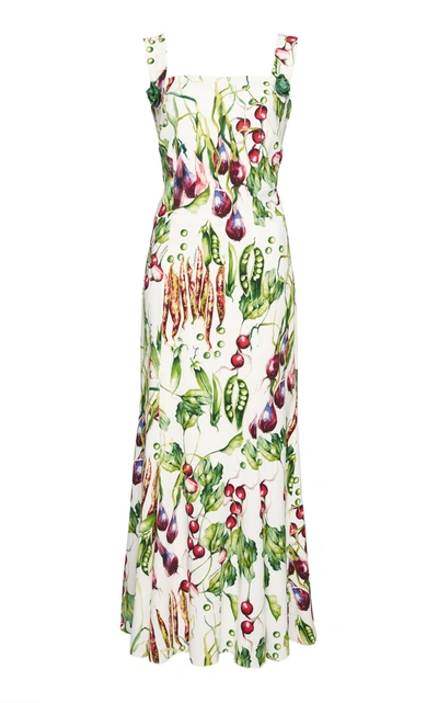 Shop Dolce & Gabbana Vegetable Tank Dress In Print