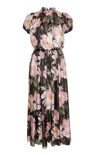 Shop Dolce & Gabbana Short Sleeve Floral Jumpsuit