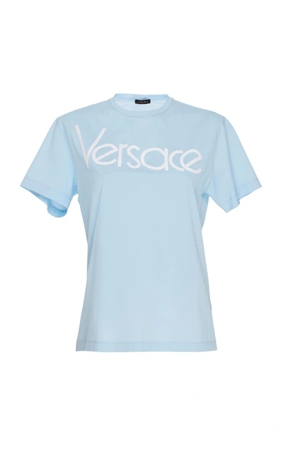 Shop Versace T-shirt In Pink