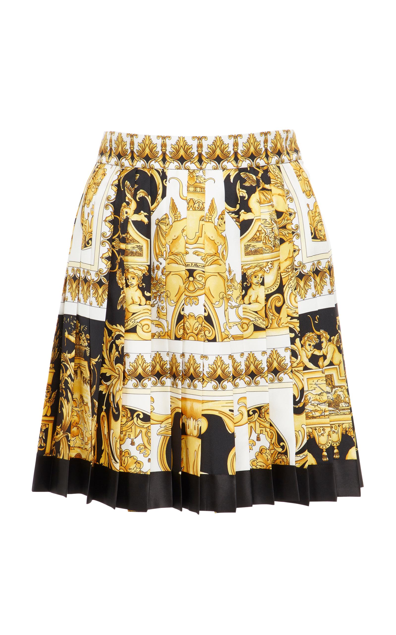 versace two piece skirt set