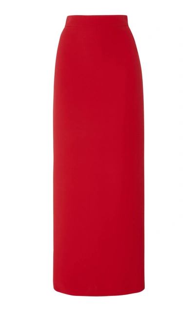 Shop Versace Pencil Skirt In Red