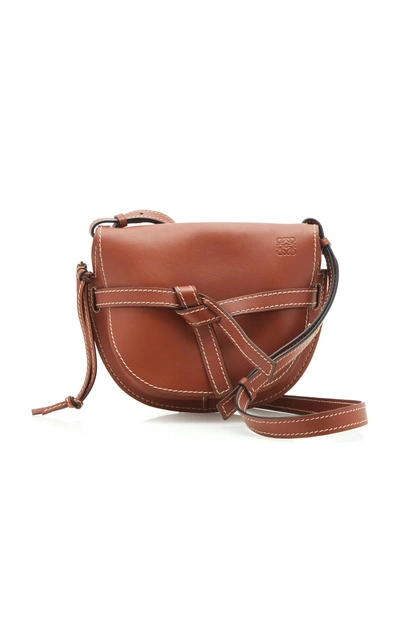 Shop Loewe Gate Small Bag In Brown