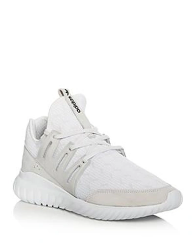 Shop Adidas Originals Tubular Radial Pk Lace Up Sneakers In White