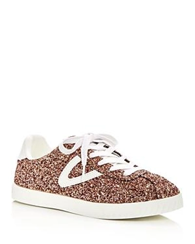 Shop Tretorn Women's Camden Glitter Lace Up Sneakers In Pink