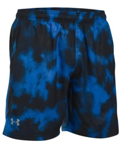 Shop Under Armour Men's 7" Launch Shorts In Blue