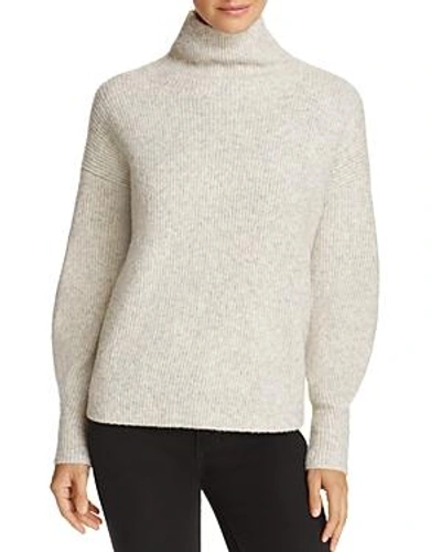 Shop French Connection Urban Flossy Ribbed Knit Sweater In Light Oatmeal