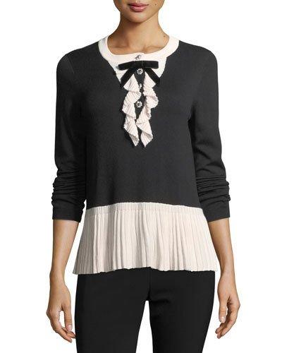kate spade pleated sweater dress