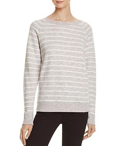 Shop Current Elliott Current/elliott The Perfect Stripe Sweatshirt In Heathered Stripe
