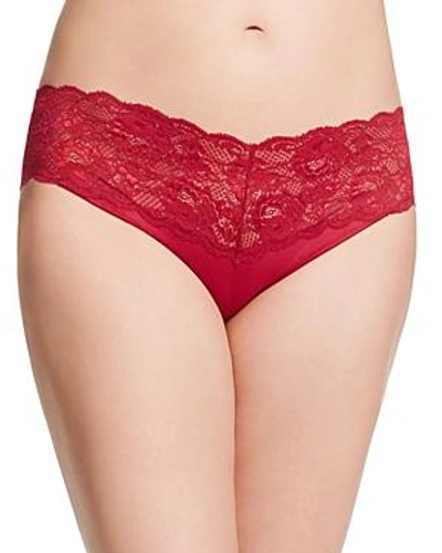 Shop Cosabella Never Say Never Extended Lovelie Thong In Deep Ruby