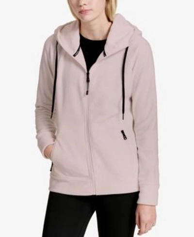 Shop Calvin Klein Performance Logo Zip Hoodie, Created For Macy's In Bare