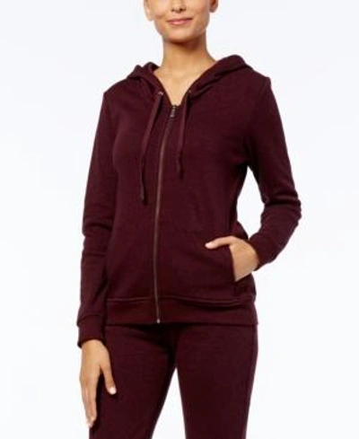 Shop Ugg Clara Hooded Fleece-lined Sweatshirt In Port Heather