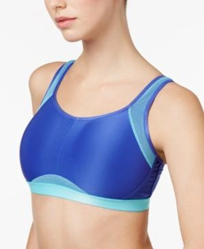 Shop Wacoal Wireless High-impact Sports Bra 852218 In Royal Blue/curacao