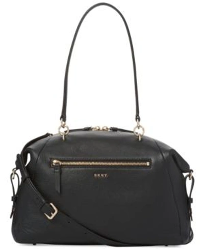 Shop Dkny Chelsea Large Satchel, Created For Macy's In Black
