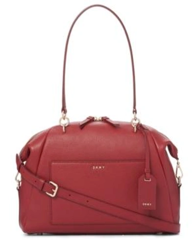 Shop Dkny Chelsea Large Satchel, Created For Macy's In Red