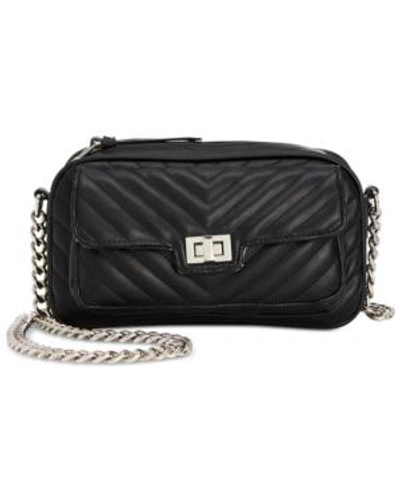 Shop Steve Madden Julia Camera Bag In Black/silver