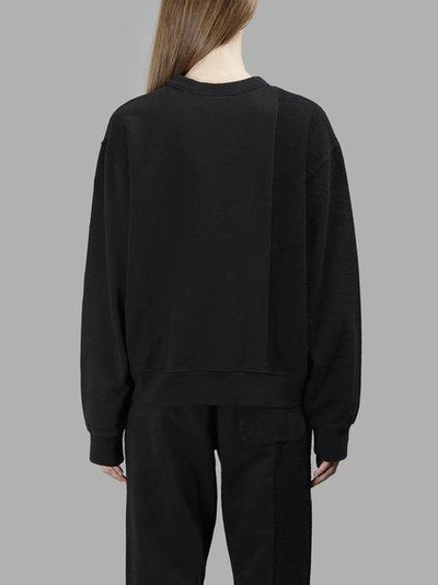 Shop Adidas Originals By Alexander Wang Adidas By Alexander Wang Women's Black Inout Crewneck Sweater In In Collaboration With Alexander Wang
