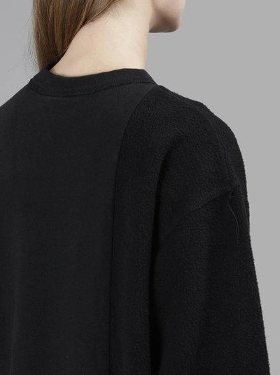 Shop Adidas Originals By Alexander Wang Adidas By Alexander Wang Women's Black Inout Crewneck Sweater In In Collaboration With Alexander Wang
